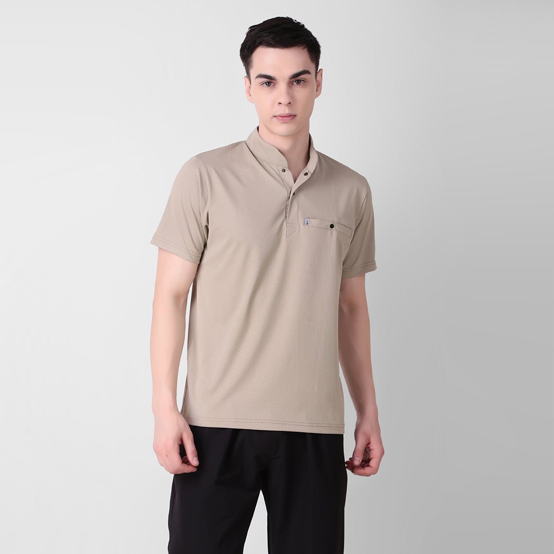 HENLEY COLLAR T-Shirt for Men