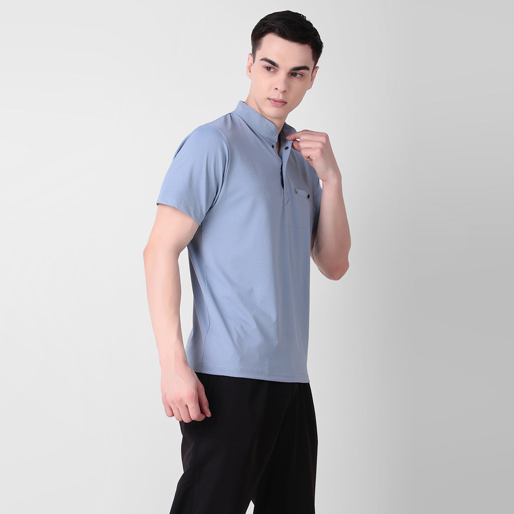 HENLEY COLLAR T-Shirt for Men