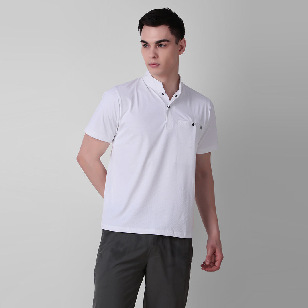 HENLEY COLLAR T-Shirt for Men