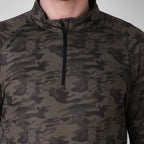 Camo Print Zip Teee