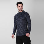 Camo Print Zip Teee