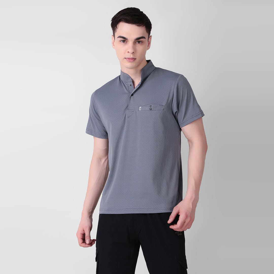 HENLEY COLLAR T-Shirt for Men