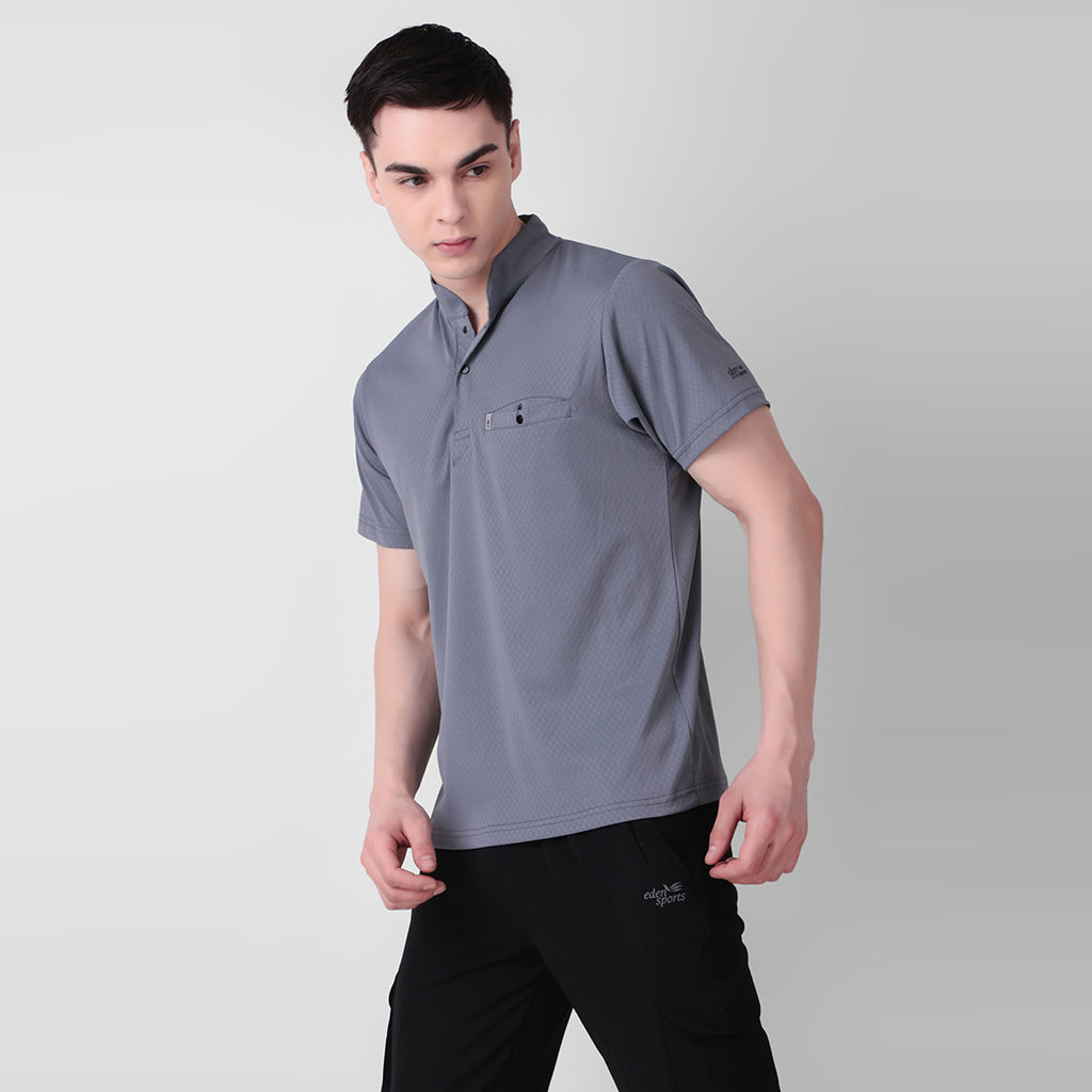 HENLEY COLLAR T-Shirt for Men
