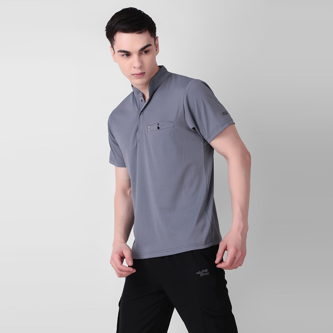 HENLEY COLLAR T-Shirt for Men